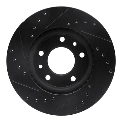 R1 Concepts R1 02-02 Kia Sedona Front Right Drilled & Slotted Black Brake Rotor