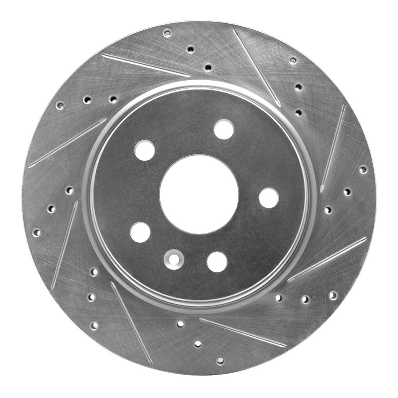 R1 Concepts R1 10-25 Buick Regal Rear Right Drilled & Slotted Silver Brake Rotor