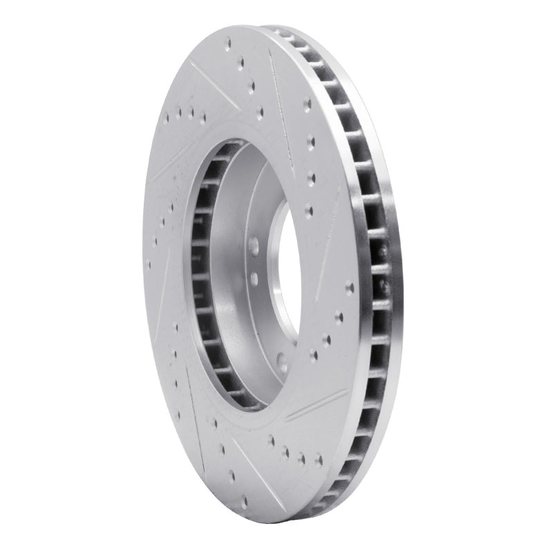 R1 Concepts R1 03-06 Kia SORENTO Front Left Drilled & Slotted Silver Brake Rotor