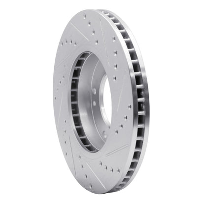R1 Concepts R1 03-06 Kia SORENTO Front Left Drilled & Slotted Silver Brake Rotor