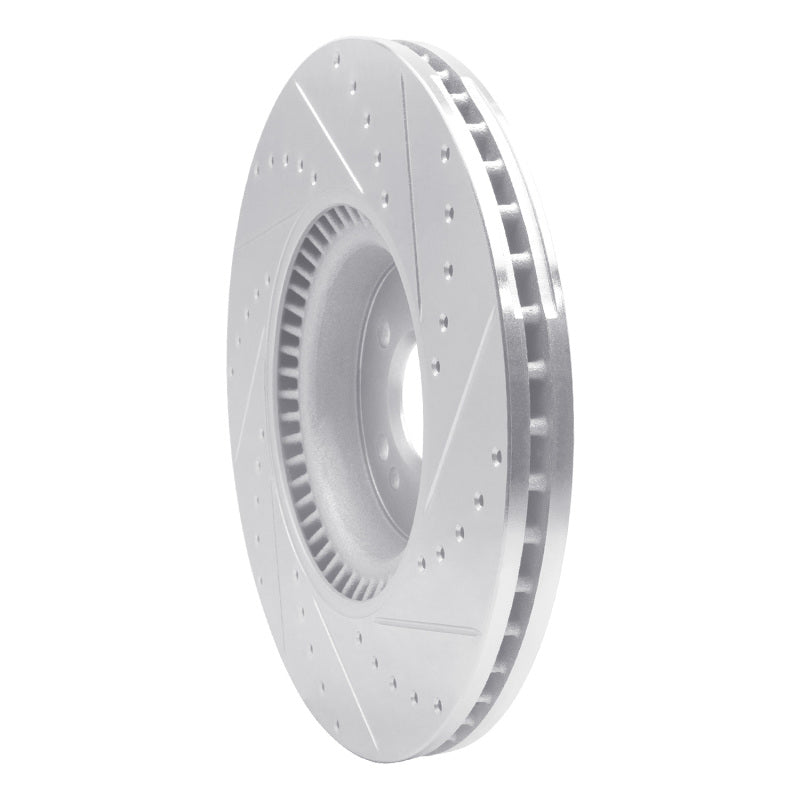 R1 Concepts R1 07-09 Mercedes-Benz GL320 Front Left Drilled & Slotted Silver Brake Rotor