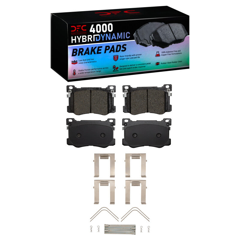 DFC 15-20 Genesis G80 Front 4000 HybriDynamic Brake Pads and Hardware Kit