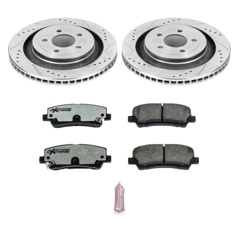 PowerStop Power Stop 15-19 Ford Mustang Rear Z26 Street Warrior Brake Kit