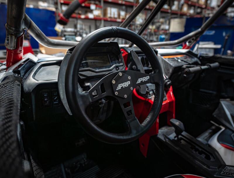 PRP Seats PRP Flat Leather Steering Wheel - Black