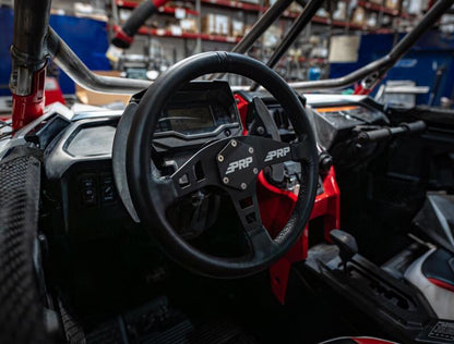 PRP Seats PRP Flat Leather Steering Wheel - Black