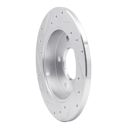 R1 Concepts R1 86-92 Buick Reatta Rear Right Drilled & Slotted Silver Brake Rotor