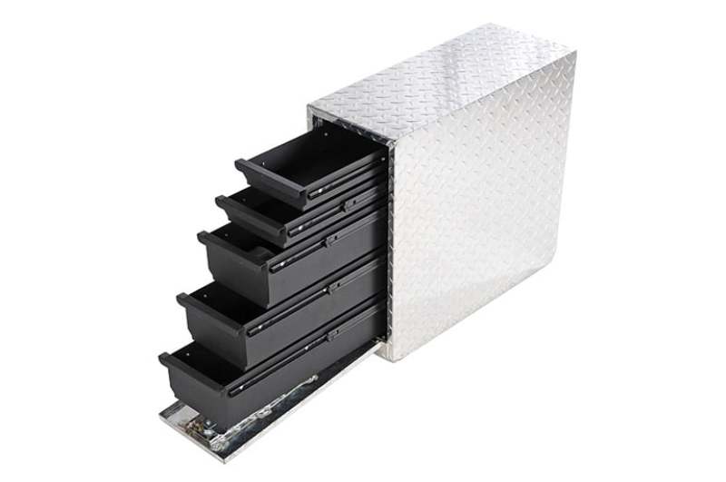 Dee Zee Universal Tool Box - Wheel Well Box With Drawers (Aluminum)
