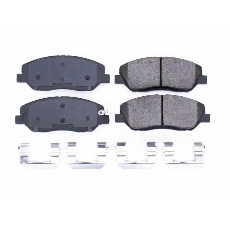 PowerStop Power Stop 07-10 Hyundai Entourage Front Z17 Evolution Ceramic Brake Pads w/Hardware