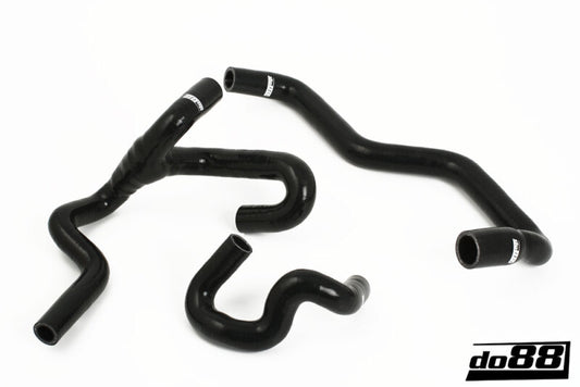 do88 SAAB 9-5 98-10 Heater Hoses for Cars w/Water Valve Black