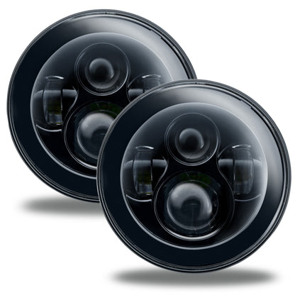 ORACLE Lighting Oracle 7in High Powered LED Headlights - NO HALO - Black Bezel