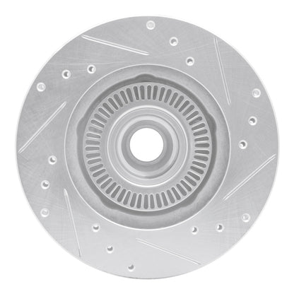 R1 Concepts R1 95-97 Ford Ranger (USA/Canada) Front Left Drilled & Slotted Silver Brake Rotor