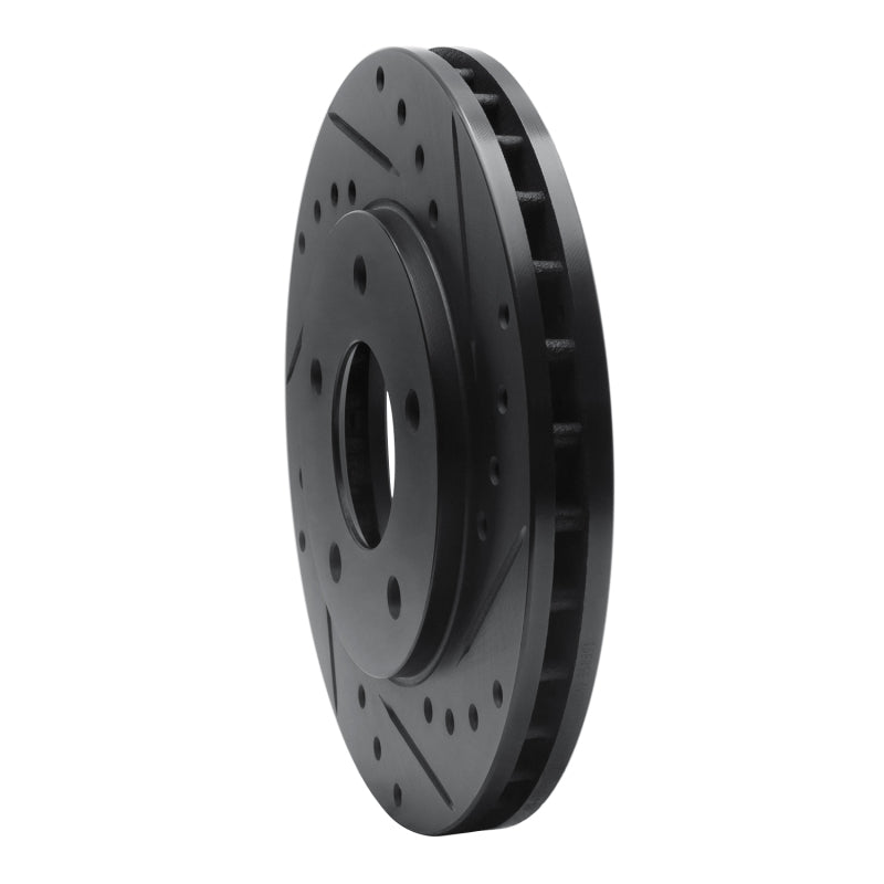 R1 Concepts R1 88-96 Buick Regal Front Right Drilled & Slotted Black Brake Rotor