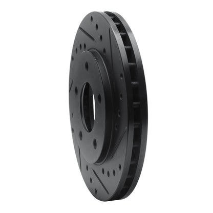 R1 Concepts R1 88-96 Buick Regal Front Right Drilled & Slotted Black Brake Rotor