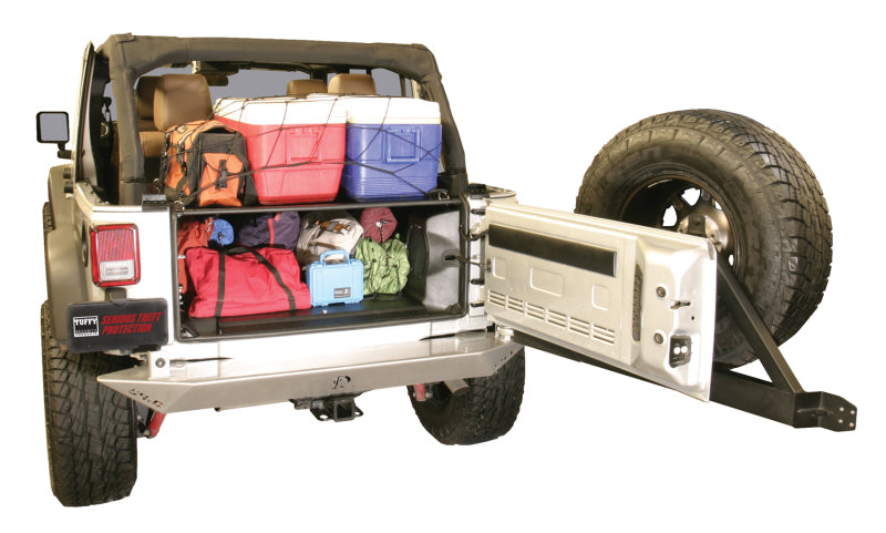 Tuffy Products Tuffy Jk Unlimited Tailgate Enclosure- Black For 2011+