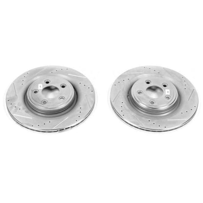 PowerStop Power Stop 06-08 Jaguar S-Type Rear Evolution Drilled & Slotted Rotors - Pair