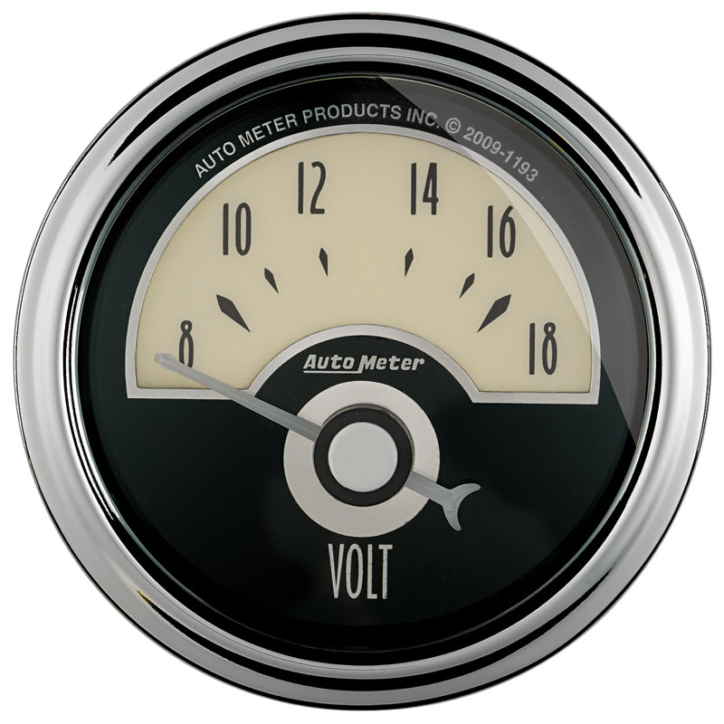 AutoMeter Gauge Voltmeter 2-1/16in. 18V Elec Cruiser Ad