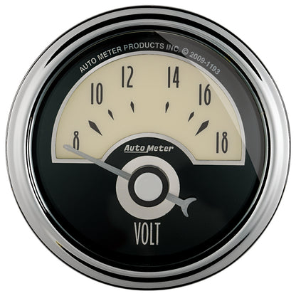 AutoMeter Gauge Voltmeter 2-1/16in. 18V Elec Cruiser Ad
