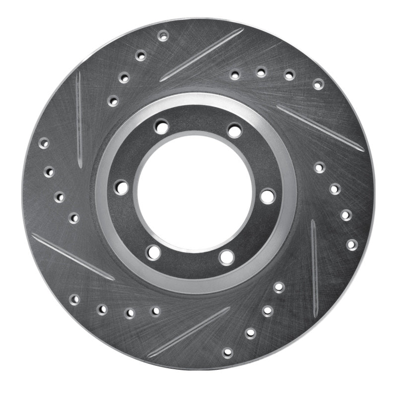 R1 Concepts R1 84-87 Isuzu TROOPER Front Left Drilled & Slotted Silver Brake Rotor