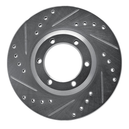 R1 Concepts R1 84-87 Isuzu TROOPER Front Left Drilled & Slotted Silver Brake Rotor