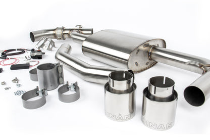 Dinan 17-24 Mini Cooper Clubman/Countryman S (F54/F60) Valved Axleback Exhaust - Polished Tips