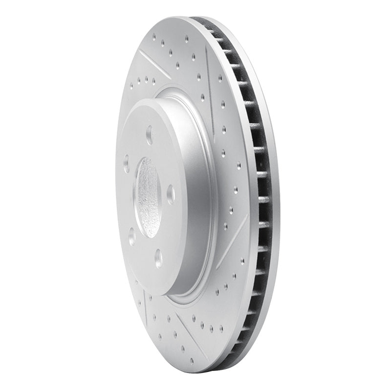 R1 Concepts R1 06-08 Jaguar S-Type Rear Right Drilled & Slotted Geo-Carbon Rotor