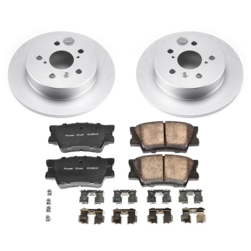 PowerStop Power Stop 18-19 Toyota Camry Rear Z17 Evolution Geomet Coated Brake Kit