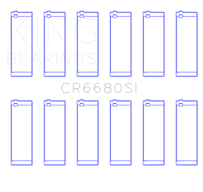 King Engine Bearings Chevrolet/Jeep 173Ci 2.8L (Size +0.75mm) Connecting Rod Bearing Set