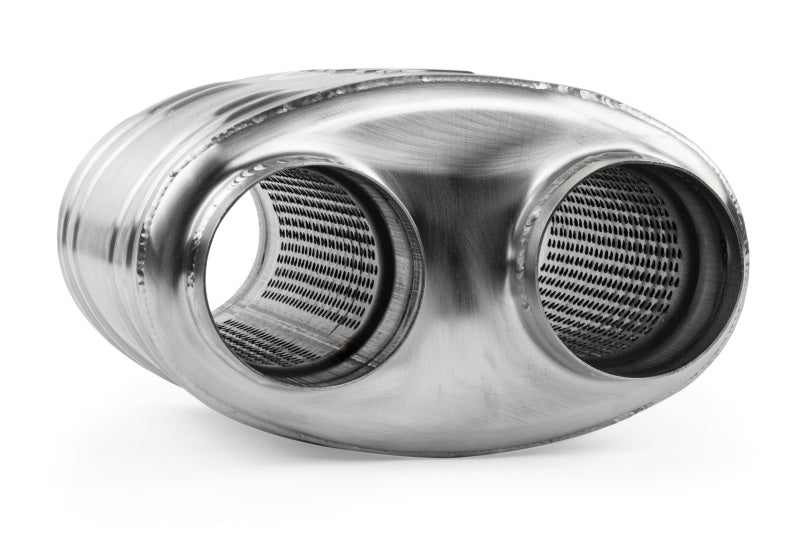 APR Premium Sound Absorption Muffler - Dual 70mm (2.75in) - Oval Body 217mm x 134mm x 210mm