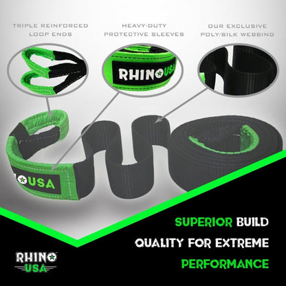 Rhino USA 20Ft Tow Strap/Hitch Combo