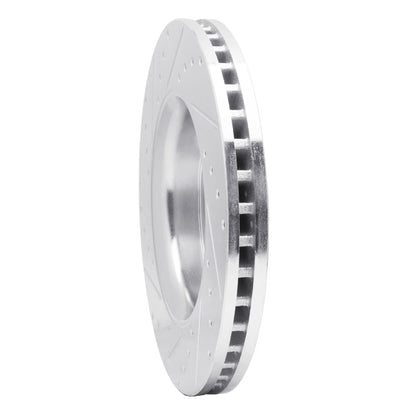 R1 Concepts R1 11-22 Dodge Durango Front Right Drilled & Slotted Silver Brake Rotor