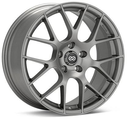 Enkei Raijin 18x8.5 50mm Offset 5x114.3 Bolt Pattern 72.6 Bore Diameter Matte Black Wheel