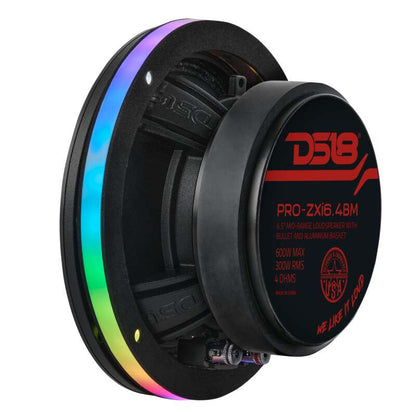 DS18 6.5in Digital LED Speaker Ring w/ Digital LED lights 1/2in Spacer Depth