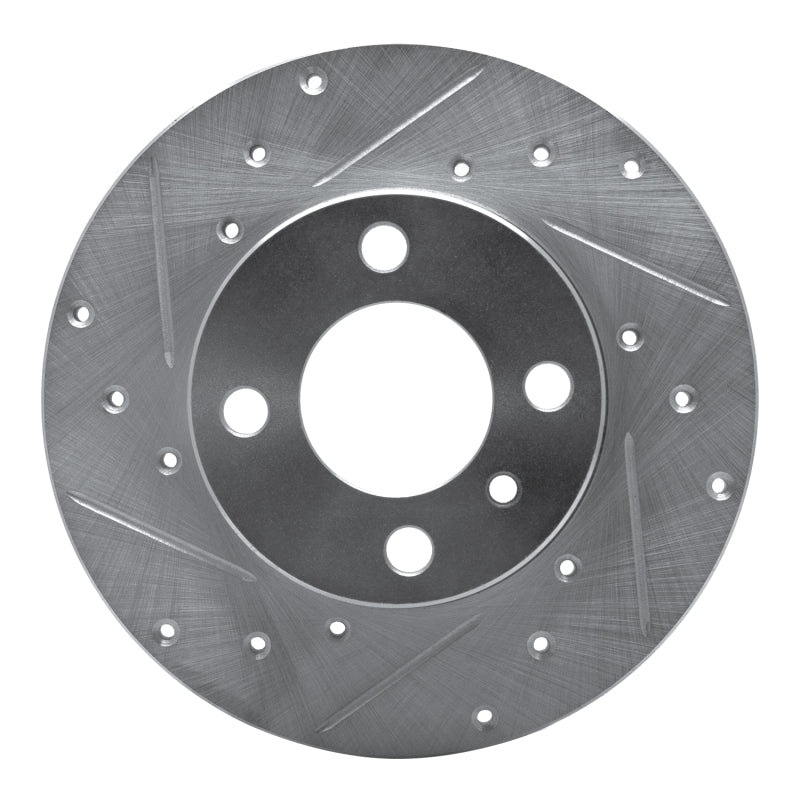R1 Concepts R1 77-83 BMW 320I (USA/Canada) Front Left Drilled & Slotted Silver Brake Rotor