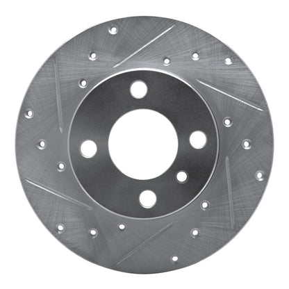 R1 Concepts R1 77-83 BMW 320I (USA/Canada) Front Left Drilled & Slotted Silver Brake Rotor