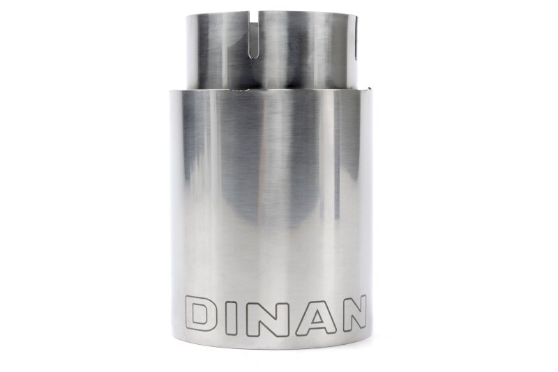 Dinan Double-Walled 4in Clamp-On Exhaust Tip - Polished - 4in Outlet / 3.25in Inlet
