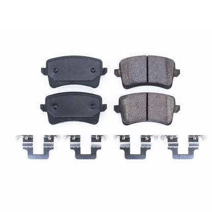 PowerStop Power Stop 10-16 Audi A4 Rear Z17 Evolution Ceramic Brake Pads w/Hardware