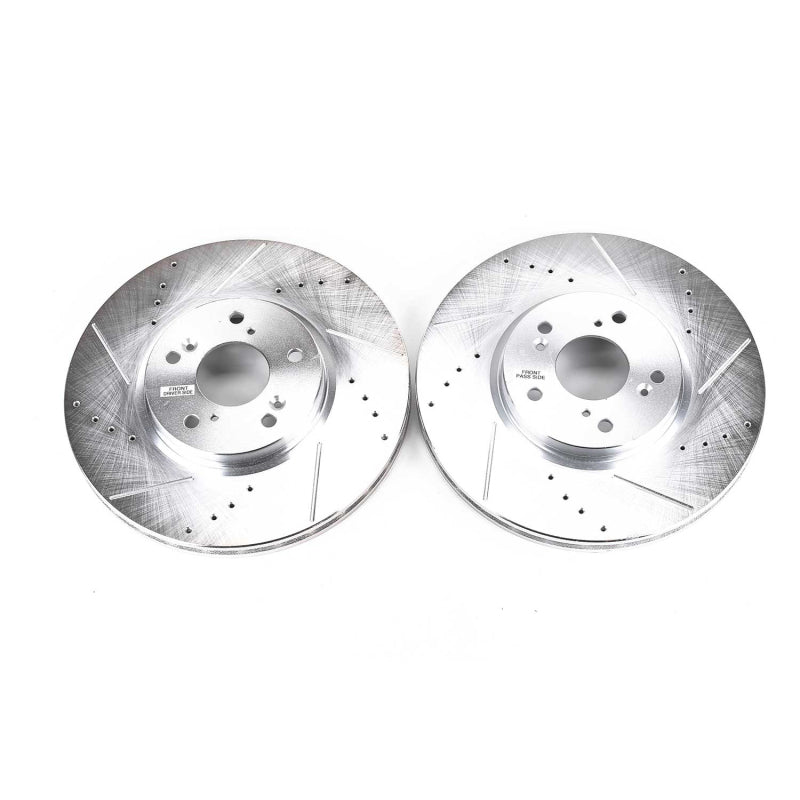 PowerStop Power Stop 04-08 Acura TL Front Evolution Drilled & Slotted Rotors - Pair