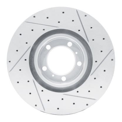 R1 Concepts R1 10-24 Audi E-Tron Gt Left Front Drilled & Slotted Geo-Carbon Rotor
