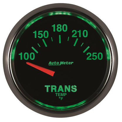 Autometer GS 52mm 100-250 Degree F Short Sweep Electronic Transmission Temperature Gauge