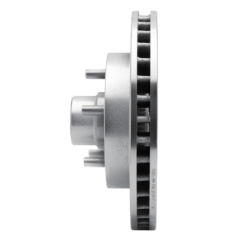 R1 Concepts R1 1992-2002 Chevrolet C1500 Front Left Drilled & Slotted Silver Brake Rotor