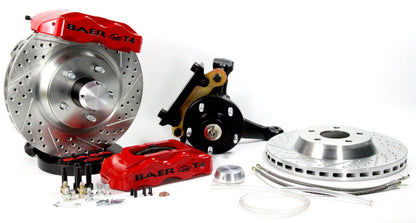 Baer Brakes 73-76 Buick Century STD Studs 13in Track4 Front SDZ Brake Kit - Silver