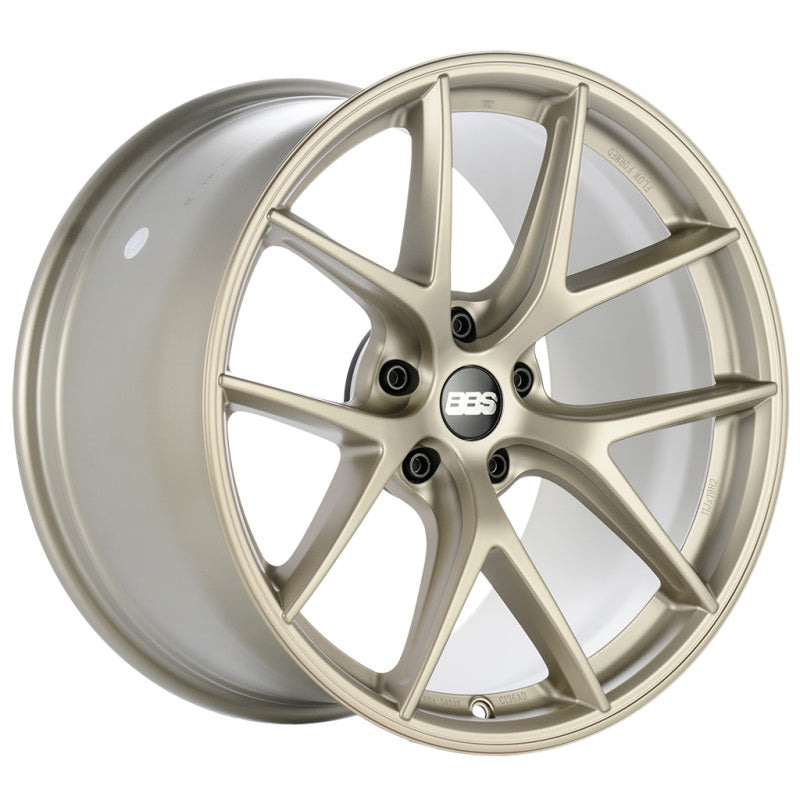 BBS Unlimited CI-R 19x9.5 ET65 (Face 1) Satin White-Gold Wheel