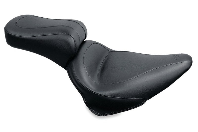 Mustang Motorcycle Mustang 00-15 Harley Softail Standard Rear Tire Standard Touring 1PC Seat - Black