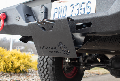 Fishbone Offroad 2In Receiver Hitch Mounted Step - Black Powdercoat Steel