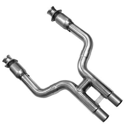 Kooks Headers Kooks 11-14 Ford Shelby GT500 5.4L / 5.8L 4V 3in x 2 3/4in OEM GREEN Cat SS H-Pipe Kooks HDR Req