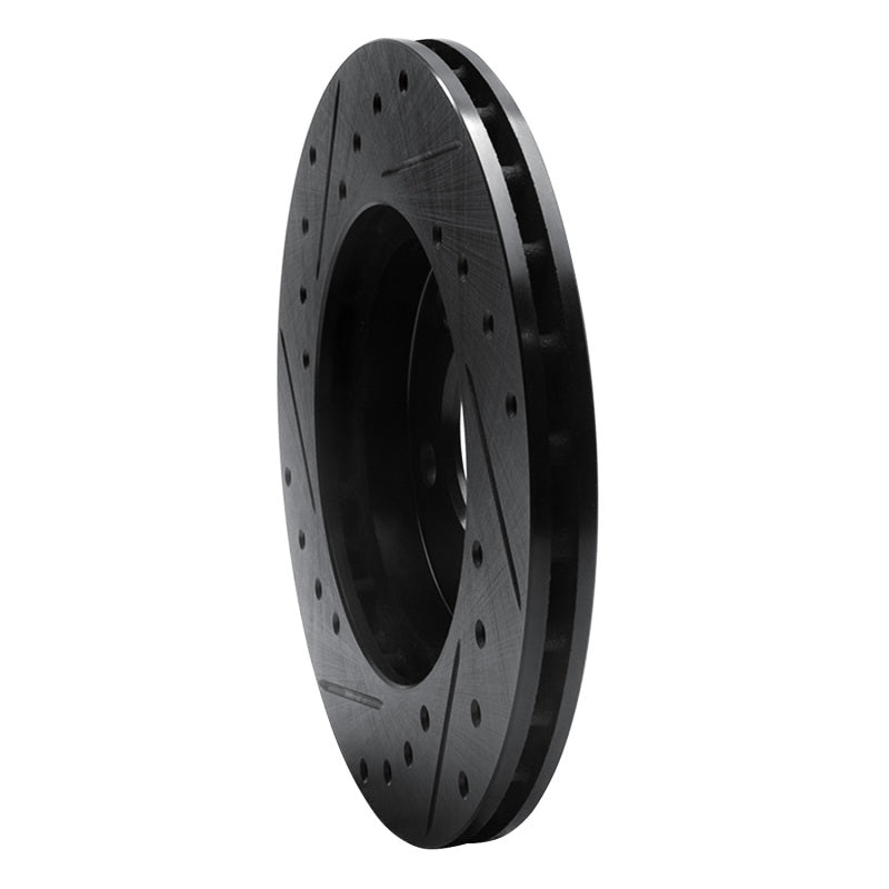 R1 Concepts R1 95-99 Dodge Neon (USA/Canada) Front Right Drilled & Slotted Black Brake Rotor