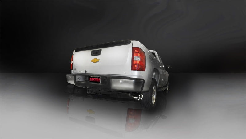 CORSA Performance Corsa 2011-2013 Chevrolet Silverado Crew Cab/Short Bed 1500 6.2L V8 Polished Sport Cat-Back Exhaust