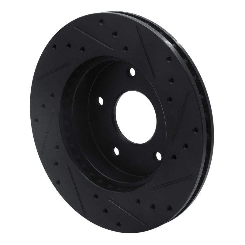 R1 Concepts R1 78-81 Pontiac Firebird Rear Left Drilled & Slotted Black Brake Rotor