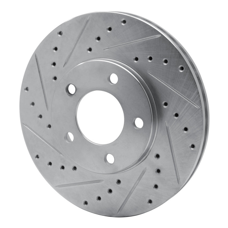 R1 Concepts R1 91-96 Chrysler Town & Country Front Left Drilled & Slotted Silver Brake Rotor