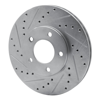 R1 Concepts R1 91-96 Chrysler Town & Country Front Left Drilled & Slotted Silver Brake Rotor